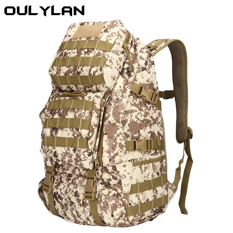

Large Capacity Mountaineering Bag Men Breathable Waterpoor Abrasion Resistant Comfortable Multifunction Outdoor Sport Backpack