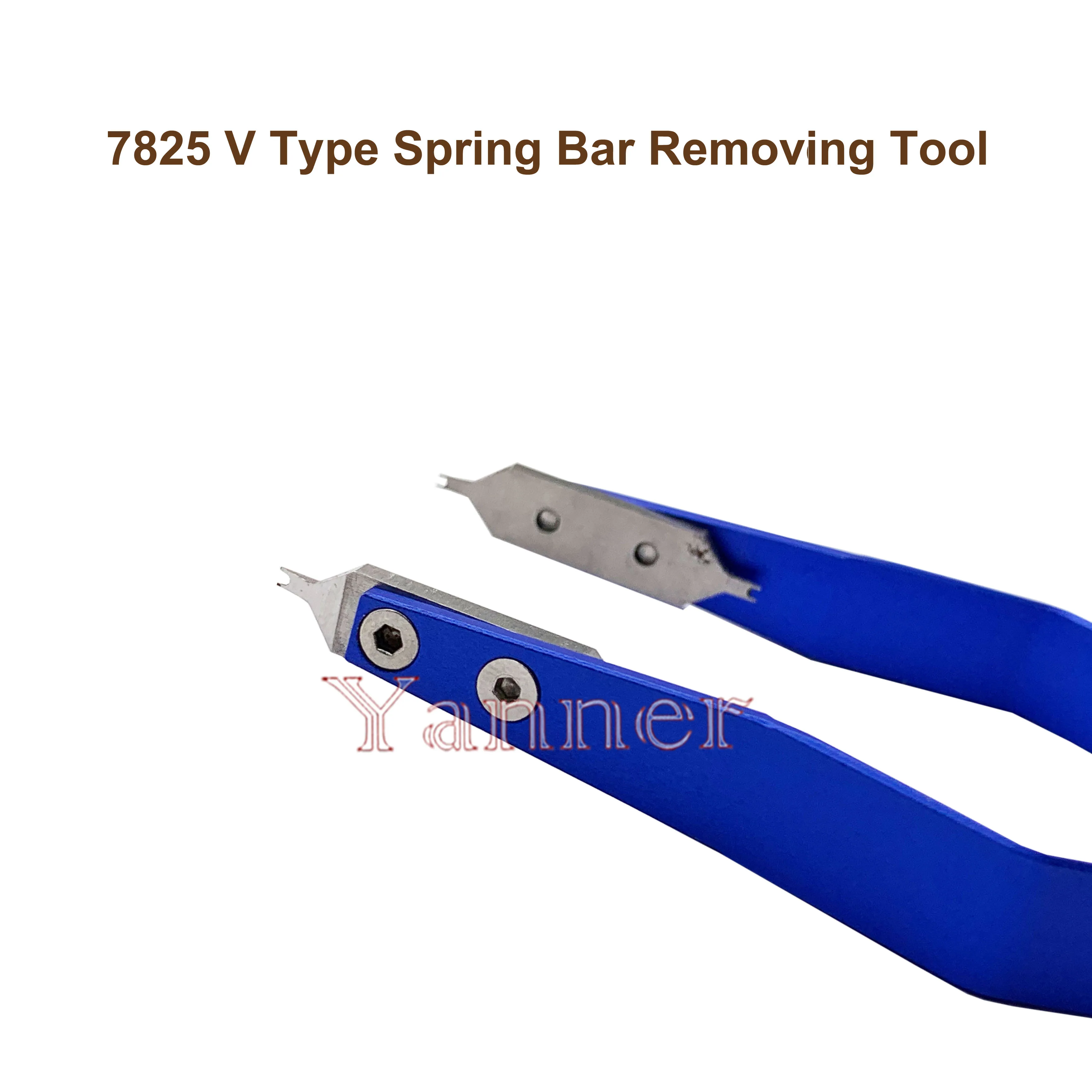 Professionelles Federsteg-Entfernungswerkzeug für Rlx-Edelstahl 7825, V-Typ, Rlx-Uhrenfedersteg-Pinzette für die Uhrenreparatur