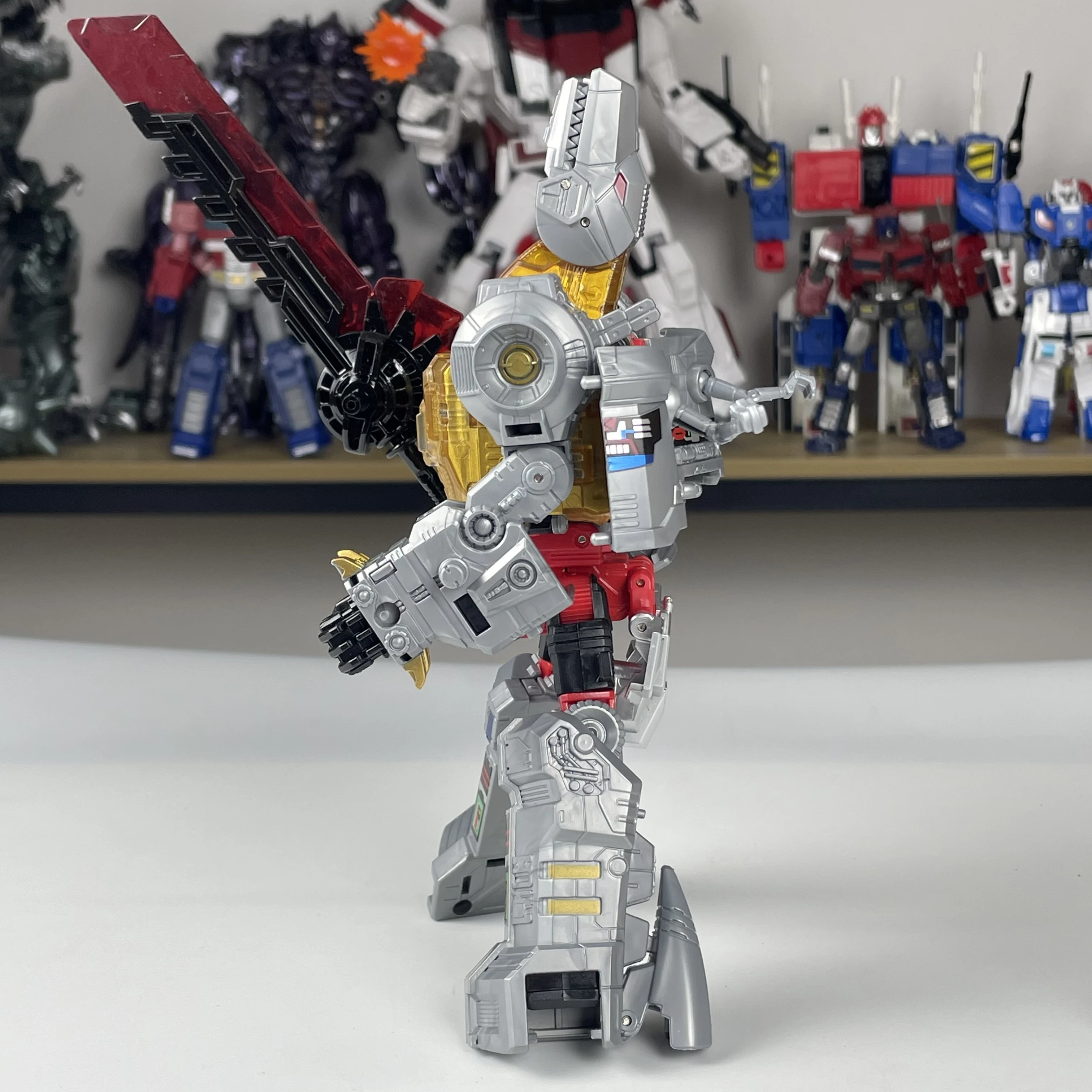 BPF05 5 IN 1 17 cm Transformatie Speelgoed G1 Dinoking Volcanicus Grimlock Slakken Slijm Swoop Dinobots Action Figure ABS Model