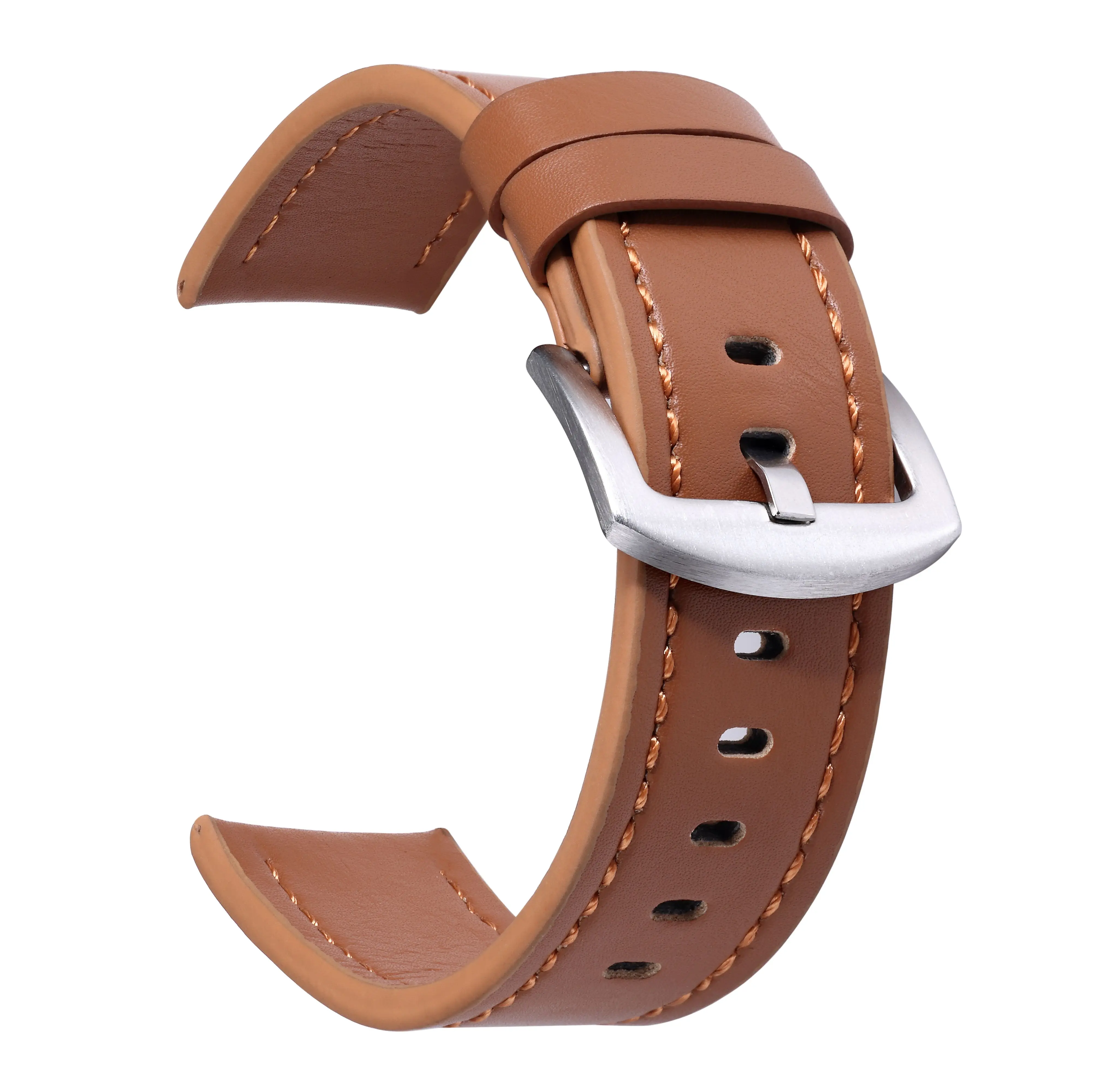 20mm 22mm Strap For Samsung Galaxy Watch 4 44mm 40mm 5 Pro Active 2 Gear S3 Leather Correa Bracelet for Amazfit GTS/2/2E/GTS2 image 2