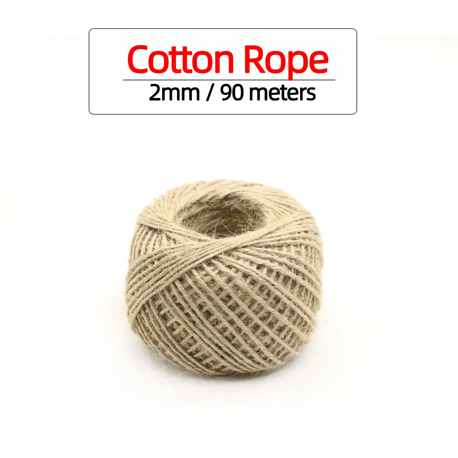 90Meter Natural Jute Rope Cord Hemp Twine Home Wedding Decoration Burlap Ribbon Handwork Gift Christmas Birthday Party Wrapping