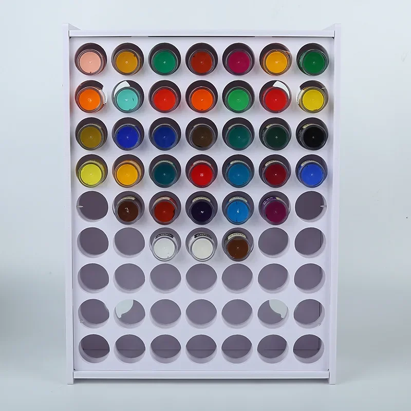 Multi-grid Pigment Storage Box Hanging Simple Craft Pigment Oil Painting Paint Storage Rack