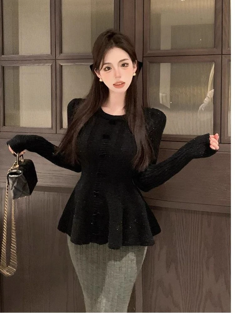 レッドノットセーター女性の冬ファイオナブルニットトップセレブラ陽気な中国の新年の服スレ