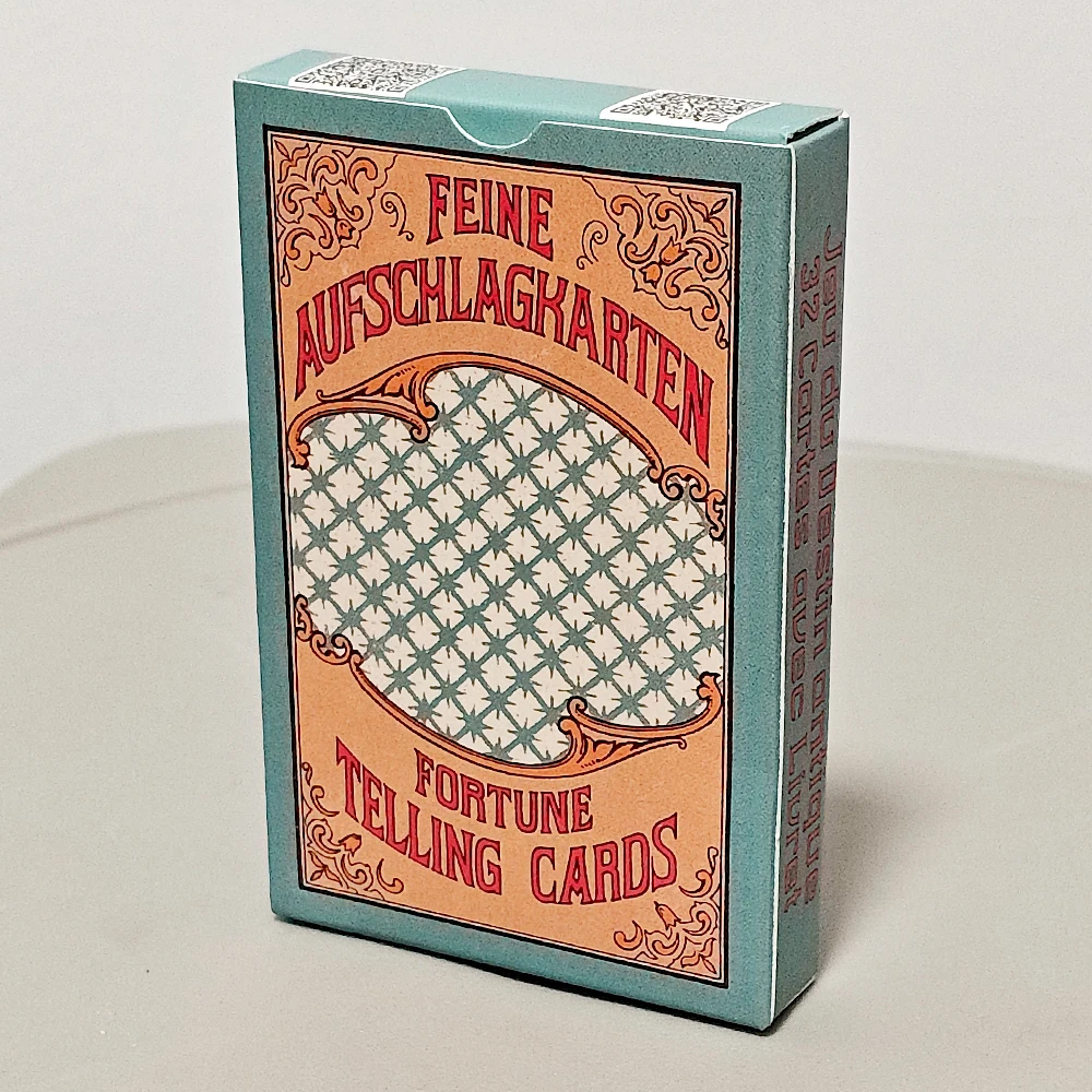 Vintage Antique Destiny Fortune Telling Cards, 32-Card Oracle Deck Le Jeu Du Destin Antique 9*6cm, Traditional Cartomancy Cards