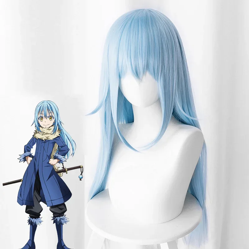 That Time I Got Reincarnated as a Slime Cosplay Wig Rimuru Tempest Long Blue Hair Role Play Tensei shitara Slime Datta Ken