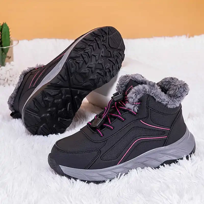 

Winter Snow Boots Women Casual 2025 High-top Shoes Warm Women's Sneakers Platform Ankle Boots Plus Size 41 Zapatillas De Mujer