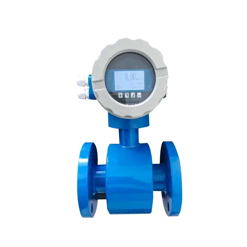 DN25 DN50  Electromagnetic Flowmeter DN80 DN100 Sewage Liquid Pipeline Water  PTFE Magnetic Flow Meter Price