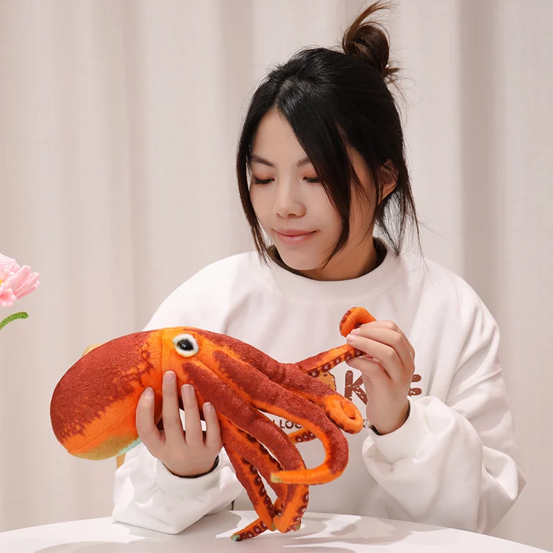 30/55cm Real Life Octopus Doll Plush Toy Pillow Sea Bottom Sea Animal Doll Realistic Gift