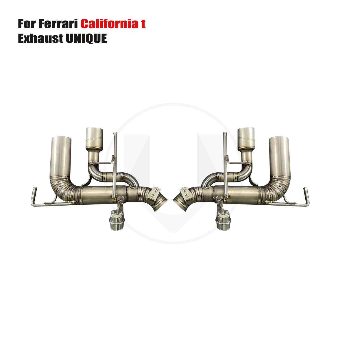 UNIQUE For Ferrari California t performance valve titanium exhaust system  TC4 titanium alloy exhaust muffler