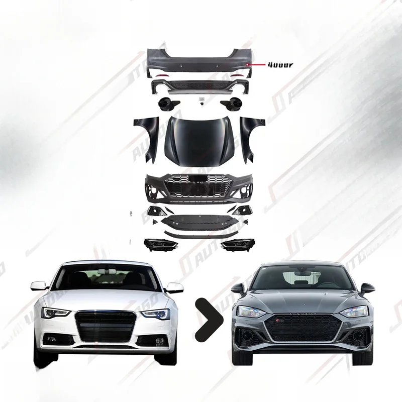 High Quality Auto Tuning Body Kit Fit 2008-2016 A5 B8/B8.5 Upgrade to 2023 RS5 Complete Assembly