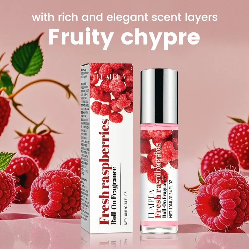 10ml Damski Perfumy Mini w Formie Rollerball z Zapachem Malinowo-Wiśniowym, Osiągające Długotrwałe Trwałość, Eau De Parfum, Świeże, Naturalne Perfumy w Rozmiarze Podróżnym