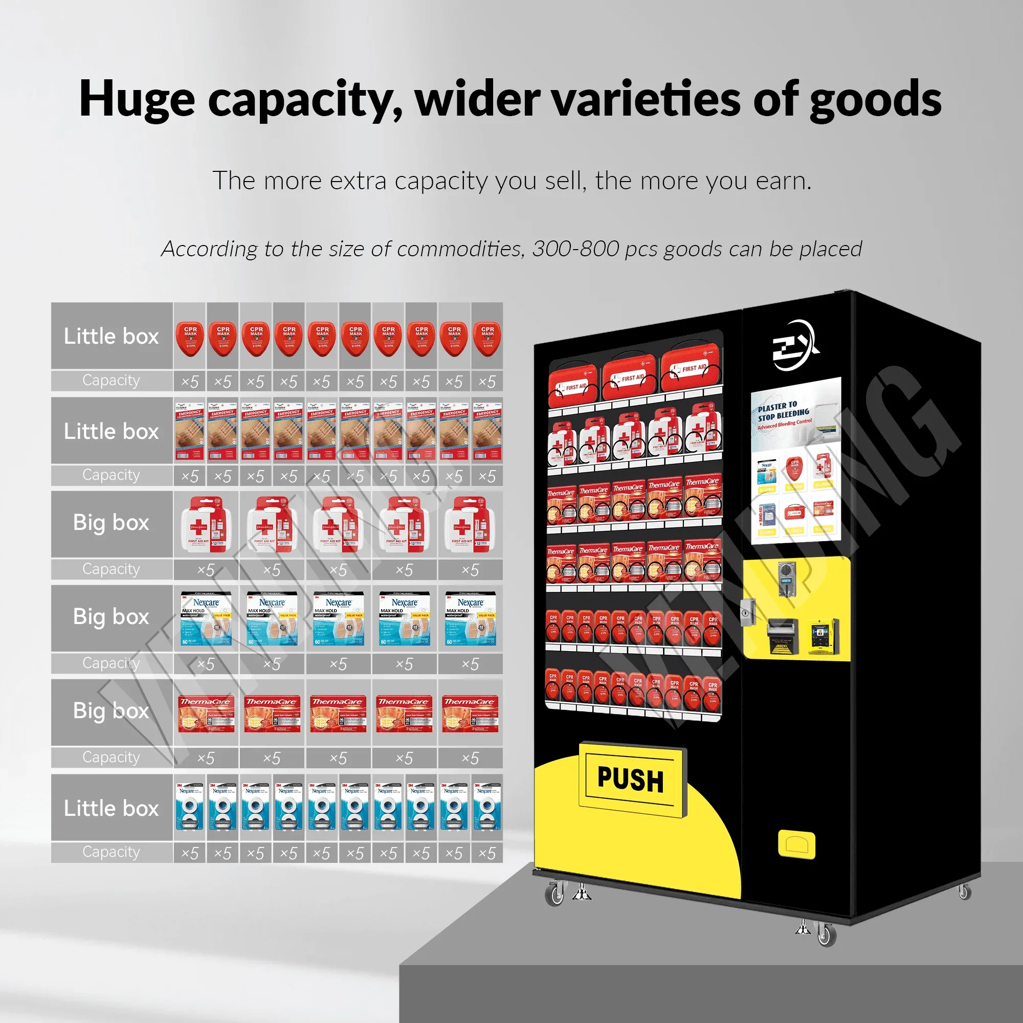 Protective Equipment Vending Machine Contactless Payment System Smart Vending Machine