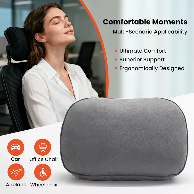 Comfortable Soft Office Seat Waist Support Cushion Relieve Pressure Universal Chair Waist Support Cushion For Prolonged Sitting