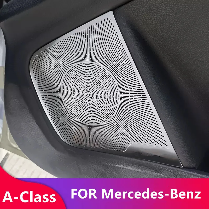 

Car Horn Decorative Cover Door Horn Protective Cover Dashboard Horn Cover For Mercedes Benz A Class 2013-2018 Auto Accessories