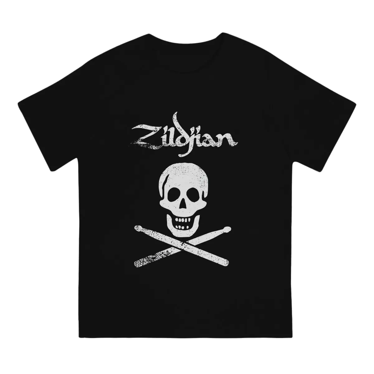 JOLLY ROGER ZILDJIAN CYMBALS Men T Shirts Zildjian Humorous Tee Shirt Short Sleeve Round Neck T-Shirt Cotton Gift Idea Clothing