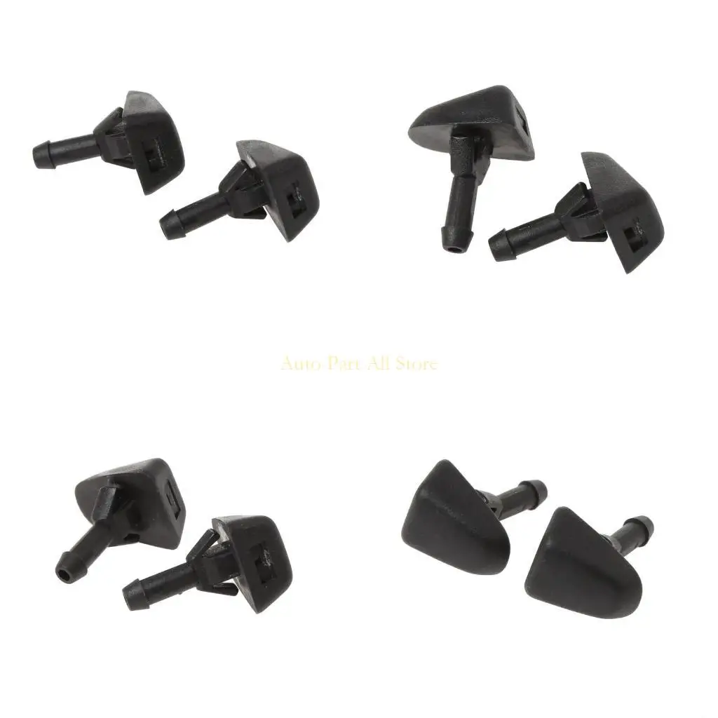 

J0MA 2Pcs Universal Car Front Windshield Hose Check for Valve Wiper Washer Nozzle Wearproof Plastic Nozzle