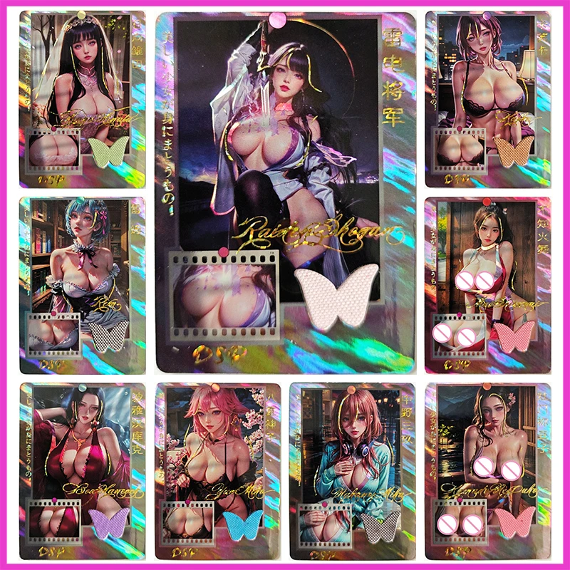 

Anime Goddess Story Rare DSP Refraction Foil Nezuko Hyuga Hinata Nakano Miku Toys for boys Collectible Cards Birthday Present