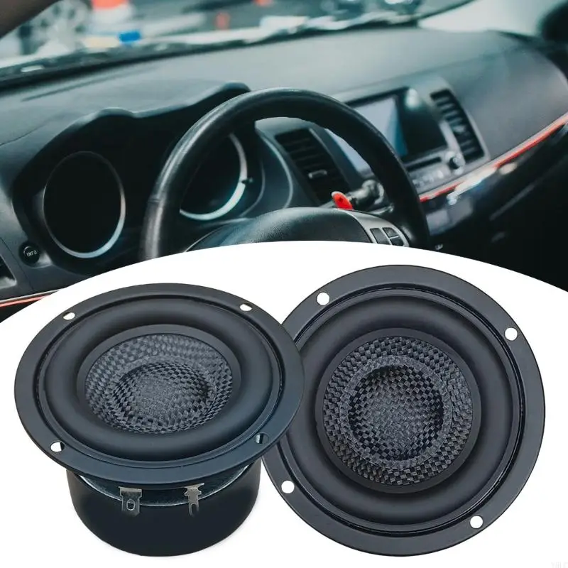 Y5LC 3 polegadas Woofers baixa frequência Subwoofer Alto-falantes HiFi para bordas borracha, 4Ohm 25W, som HiFi