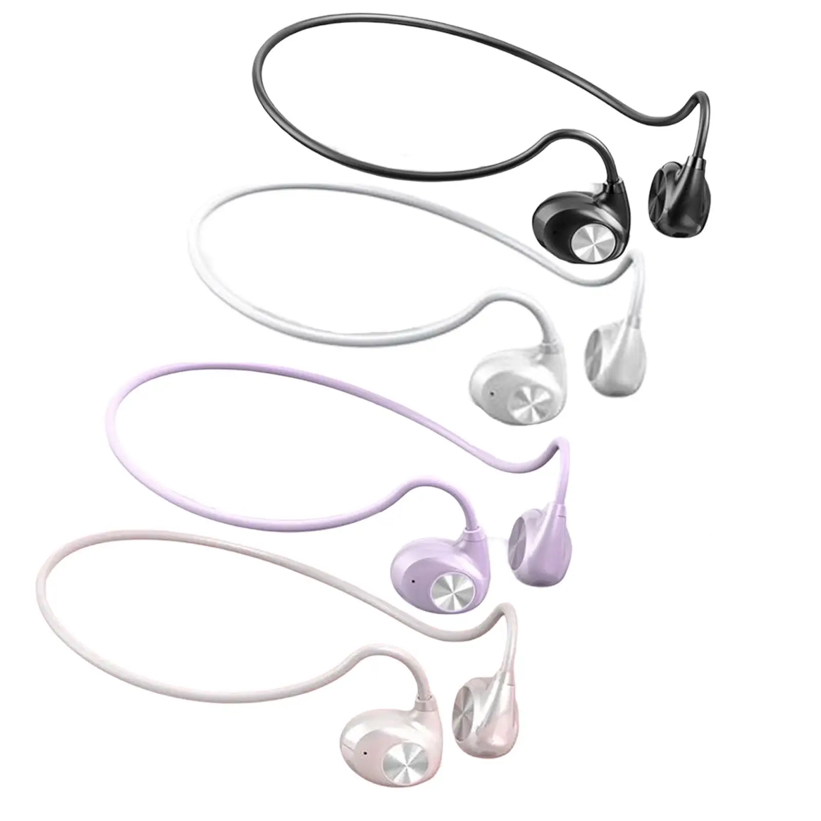 Air Conduction Headphones BT 5.3 Bendable for Running Swimming Workout