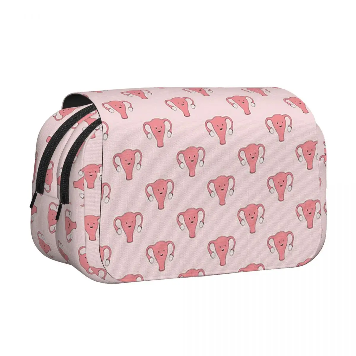 Uterus Series - Happy Womb Day Pencil Case Pen Holder Hard Shell Leather Large Storage Pen Box Pencil Bag for Students Gifts