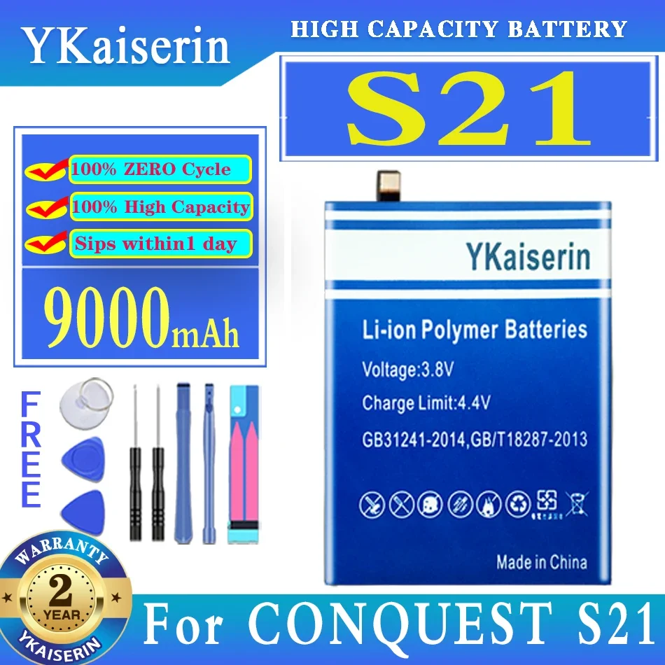 

YKaiserin Battery 9000mah For CONQUEST S21