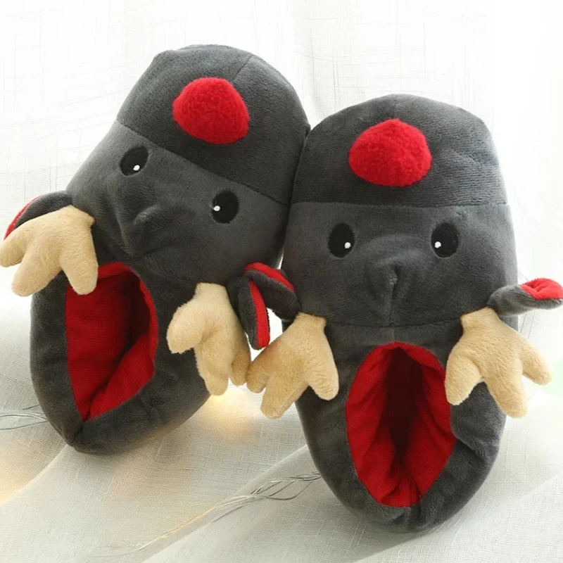 1/2Pairs Deer Slippers Soft Shoes Plush Winter Cotton Couple Cute Christmas Cotton Women's Slipper Slide Slippers for Women