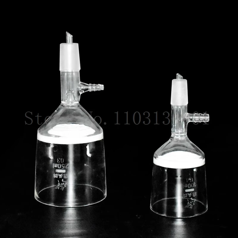 Entonnoir filtrant G3 à noyau de sable en verre, joint standard 19 #/24 #, pièces de filtre de laboratoire, 30ml-1000ml