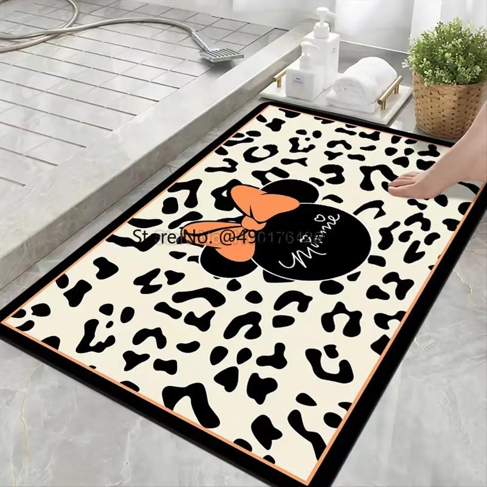 

Disney Mickey Mouse 3D Printing Bathroom Mat Cartoon Floor Bedroom Living Room Soft Carpet Non-slip Area Rug Kids Gift