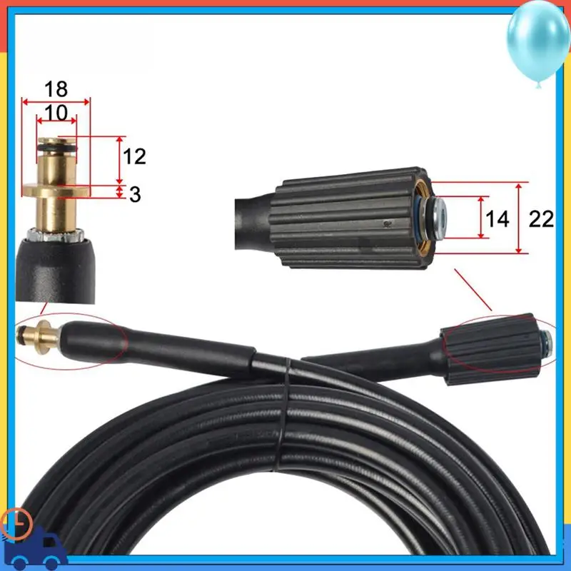 A90Q-High Pressure Washer Hose Pipe Cord Water Cleaning Hose Water Hose For Some Of Sink Karcher K2 K5.20 Pressure Washer