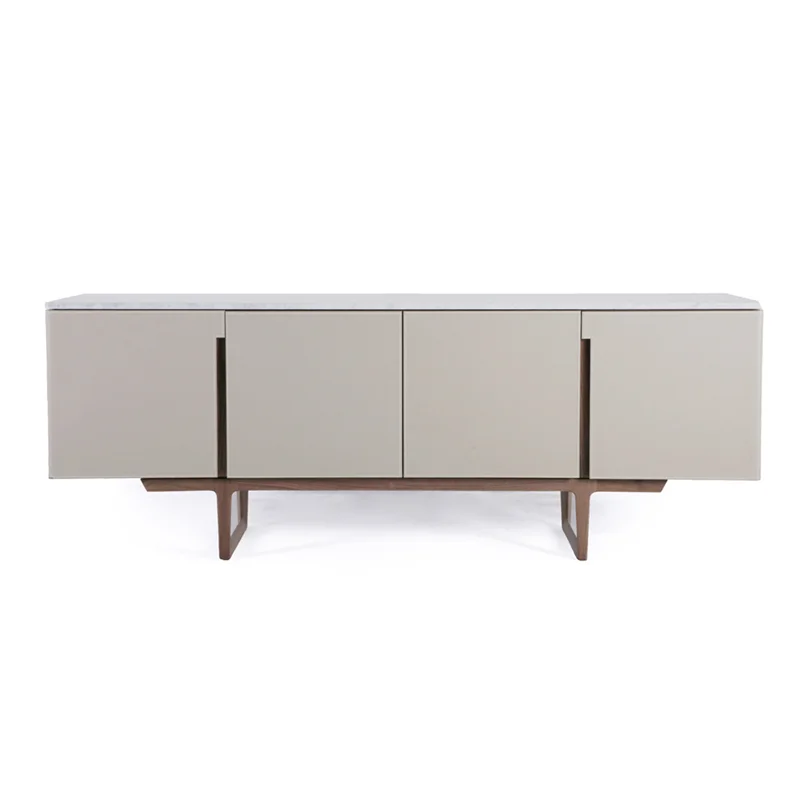 Modern Living Cabinet walnut solid  Wood or Marble Top Console Table Dining room Sideboards