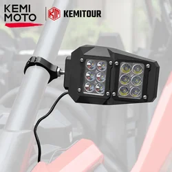 Espelhos laterais de visão traseira com luz LED para Can am, UTV, compatível com Yamaha, Honda, RZR, S 800, 900, 1000, XP, 1.5 