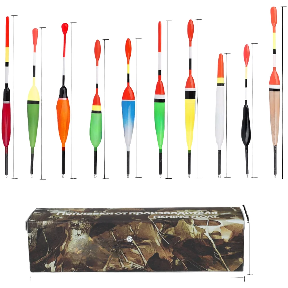 

10/20pcs Fishing Floats Balsa Wood Visible Indicators Wooden Sliding Fishing Buoys Floats For Saltwater Freshwater Fishing