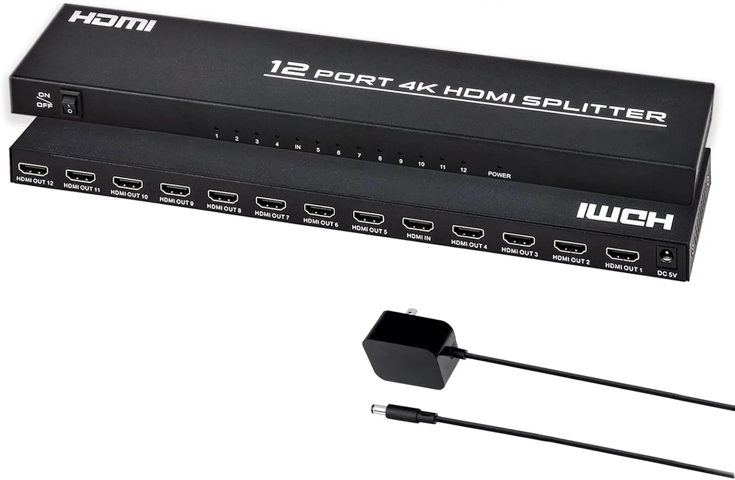 

1x12 HDMI Splitter for 4K@30Hz Video Distribution, Ideal for Sports, Exhibitions & TV Stores