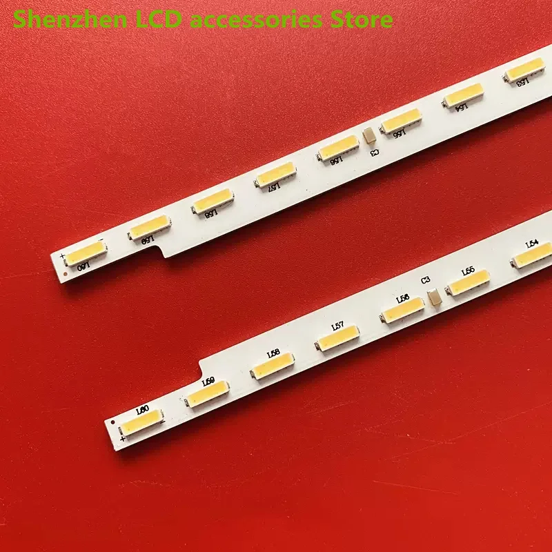 แถบไฟแบ็คไลท์ LED สำหรับ LED60X5680AF LED60X1800A บนทีวี Konka 60นิ้ว35019212ไฟ LED 660มม. 60ดวง