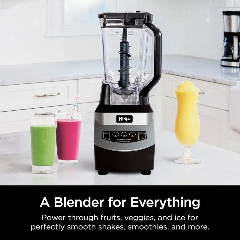 QWNinja NJ601AMZ Professional Blender with 1000-Watt Motor & 72 oz Dishwasher-Safe Crushing Pitcher for Smoothies,Shake