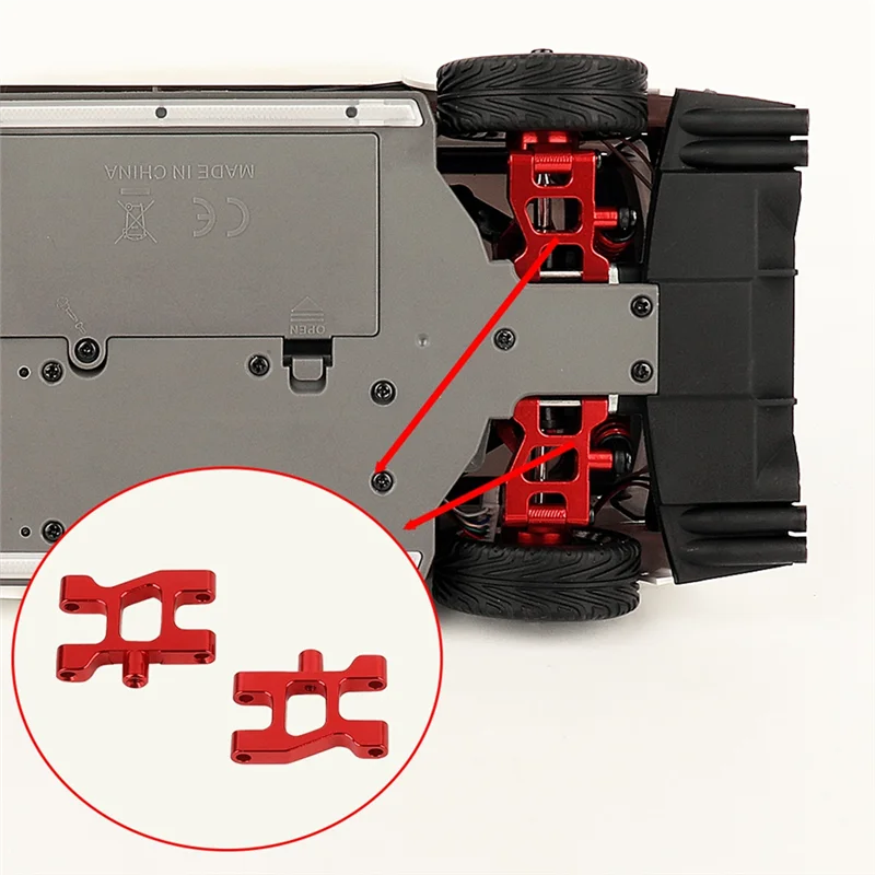 B78B-2Pcs bloque de dirección del brazo de suspensión del brazo inferior trasero de Metal para MN68 MN 68 1/16 RC accesorios de piezas de mejora de coche