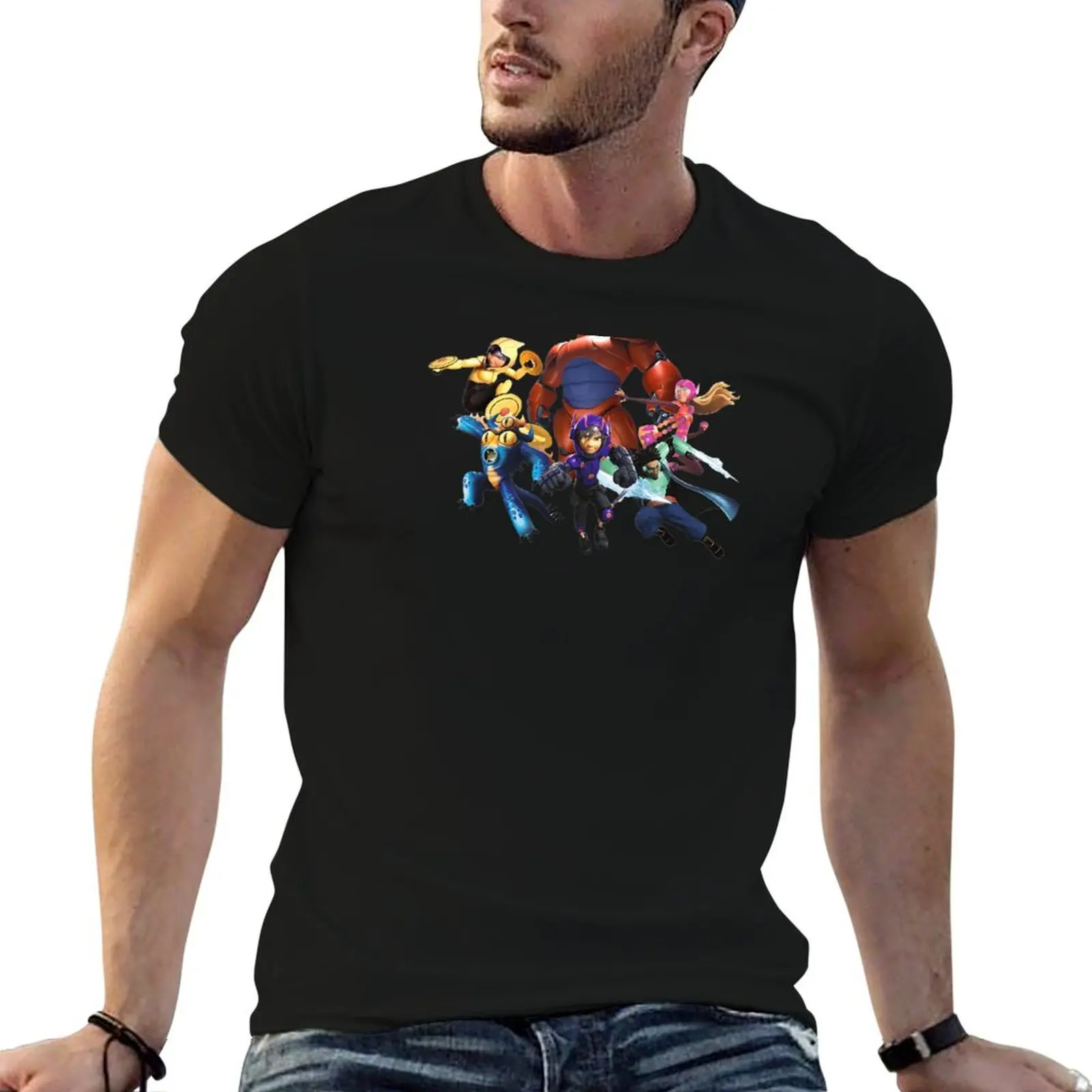 superhero character T-Shirt Large Size Short Sleeve T-Shirt