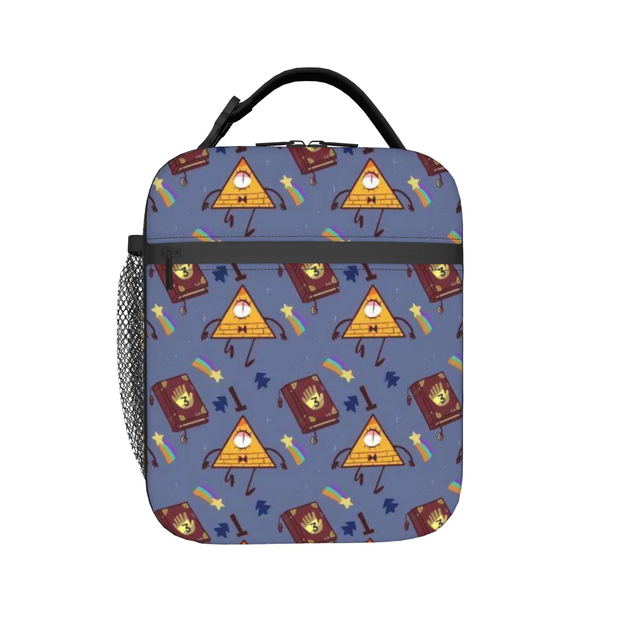 Gravitys Falls Insulated Lunch Bag for Men Women  Food Container Portable Thermal Cooler Bento Box For Travel