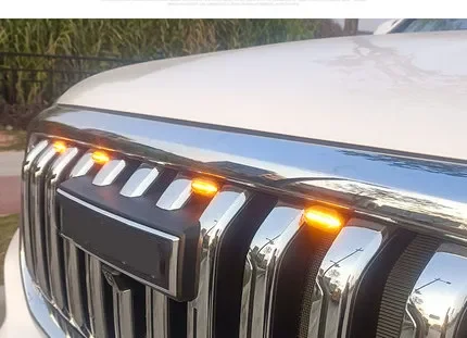 

Car LED Grille Light Grill Warning Signal Lamp Front Grille DRL Lights for Haval h9 2022 accesorios para auto
