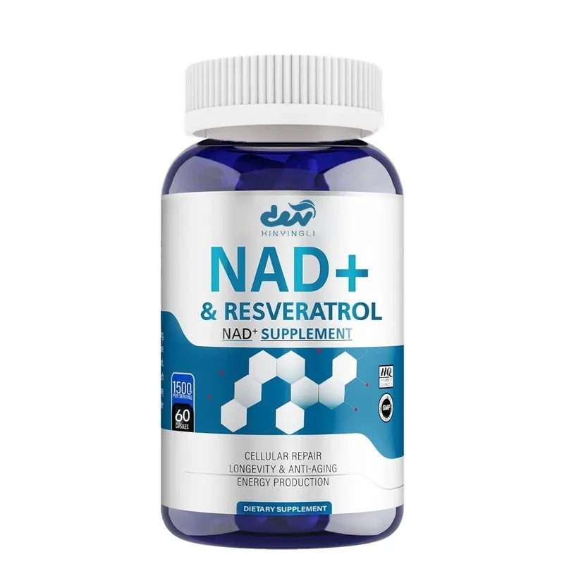 

NAD+Supplement-60capsules of high-purity NAD+and resveratrol,anti-aging|antioxidant support,energy and concentration enhancement