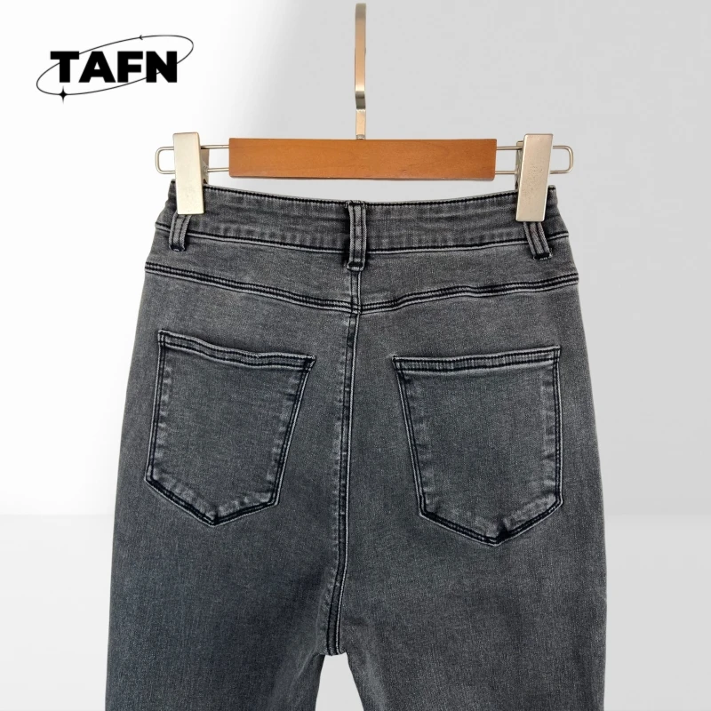 سراويل كاجوال رجال الأعمال الجميلة ذات الملمس المتقدم من الدنيم - احترافية ومريحة طوال اليوم AE1905 #6