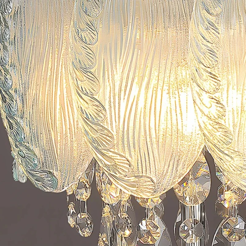 الشمال شخصية فاخرة كريستال ريشة LED مصابيح أرضية غرفة المعيشة أريكة دراسة الدائمة أضواء المنزل العمودي الإنارة