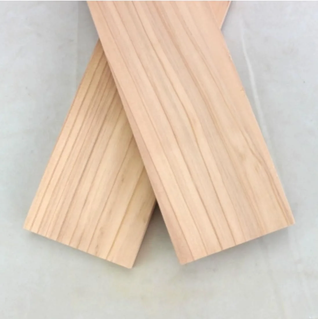 Length:200mm Width:100mm 5pcs Water fir solid wood veneer Chinese fir wood material DIY light wood model board