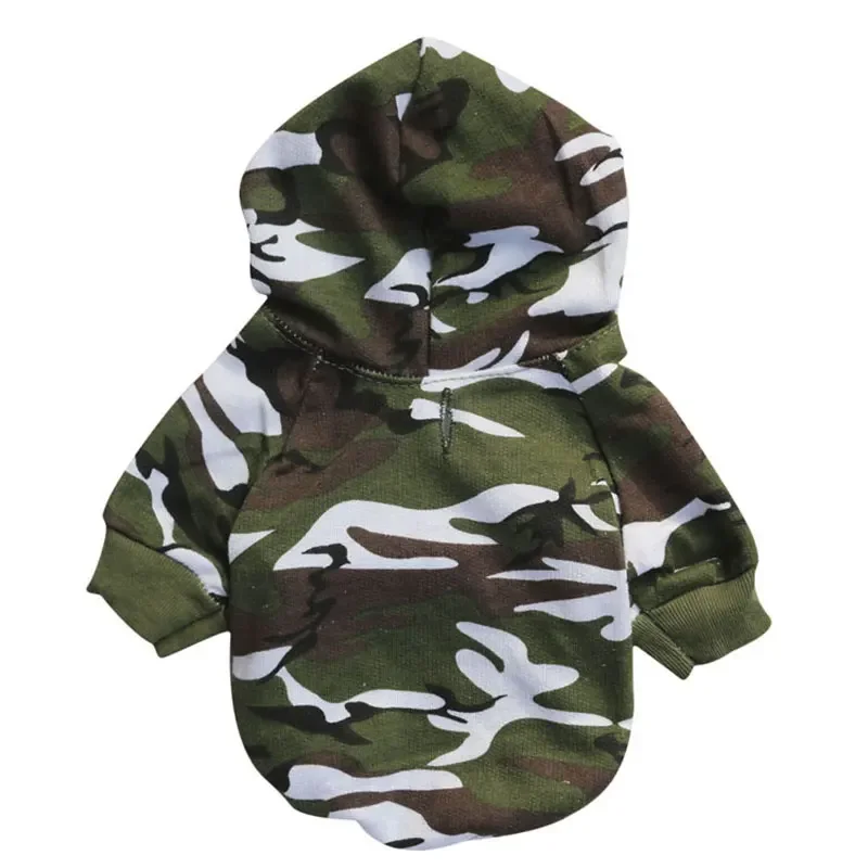 Camouflage Cotton Pet Dog Coat, Padded Clothes, Jacket, Small Dog Hoodies, Army Military Costume, Cat, Puppy, Autumn