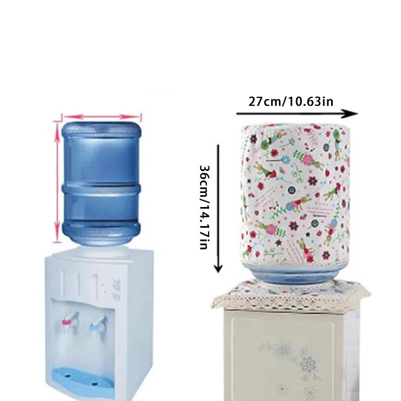 Pastoral Style Water Dispenser Cover Water Bucket Sleeve Furniture Protector Dust Cover Removable Reusable Water Bottle Cover