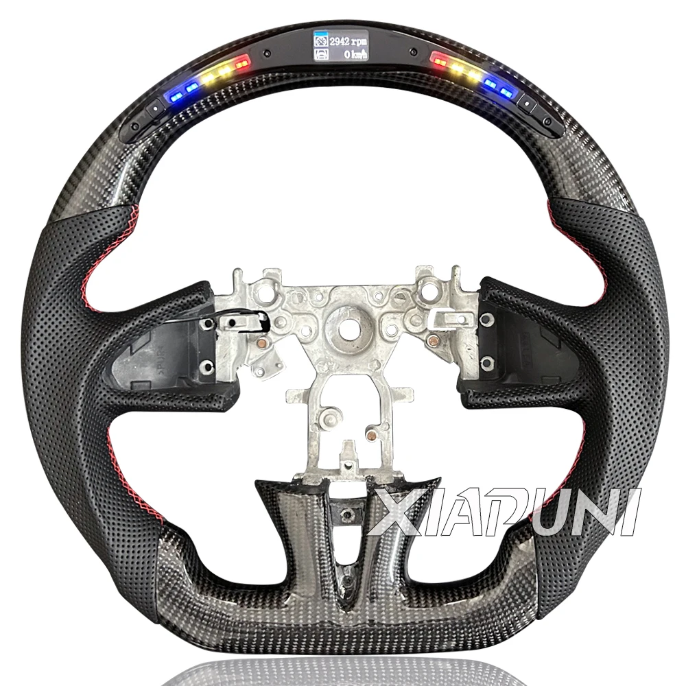 new Steering Wheel For Infiniti Q50 QX50 2013-2017 100% Carbon Fiber LED Customized Sport Wheel