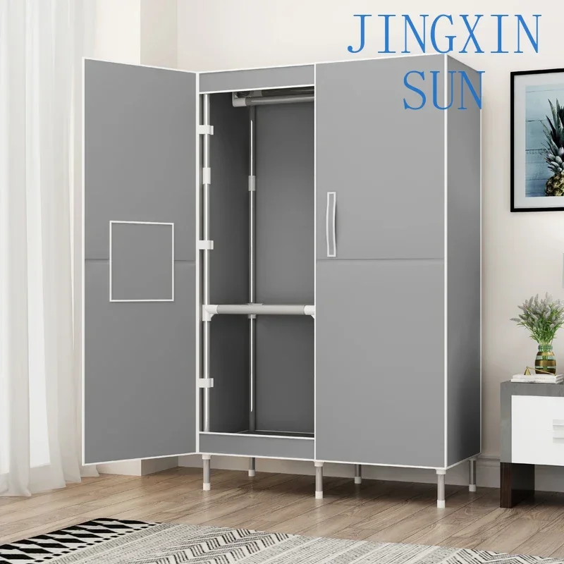 Simple wardrobe for storing dustproof fabric modern and minimalist hanging in household bedrooms