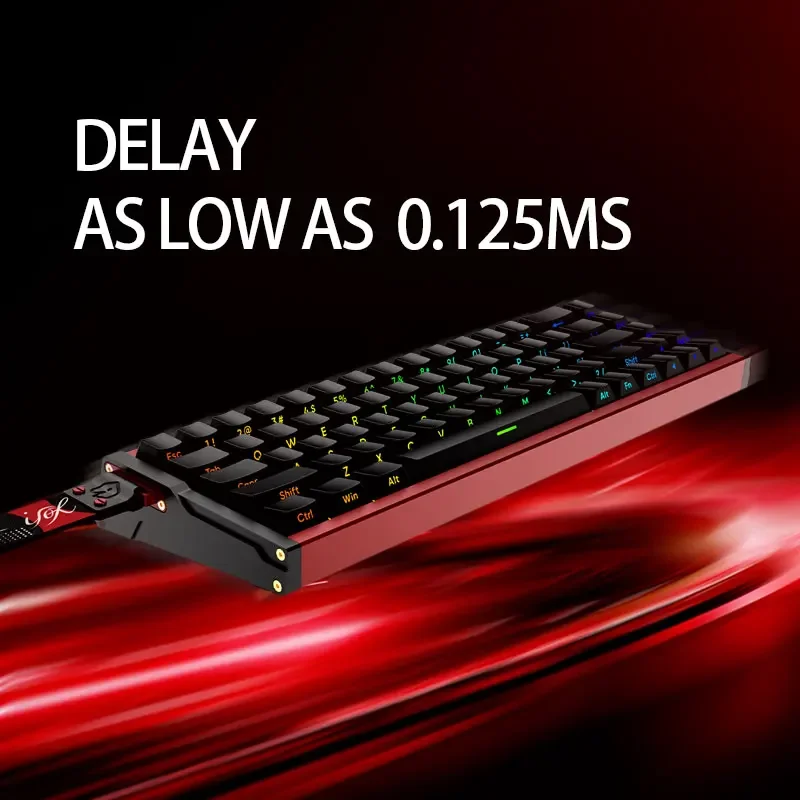 IROK MG68 PRO 8K 마그네틱 스위치 게임용 기계식 키보드 0.001mm 빠른 트리거 핫 스왑/SOCD/Wried/무선/Bt/방수