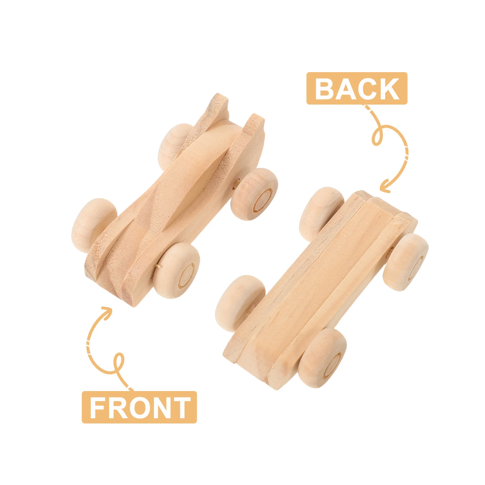 6 قطعة جرافيتي خشبية غير مكتملة قابلة للطلاء سيارة سباق خشبية حرفية للأطفال مشاريع ذاتية الصنع مجموعة سيارة صغيرة لعيد الميلاد #6