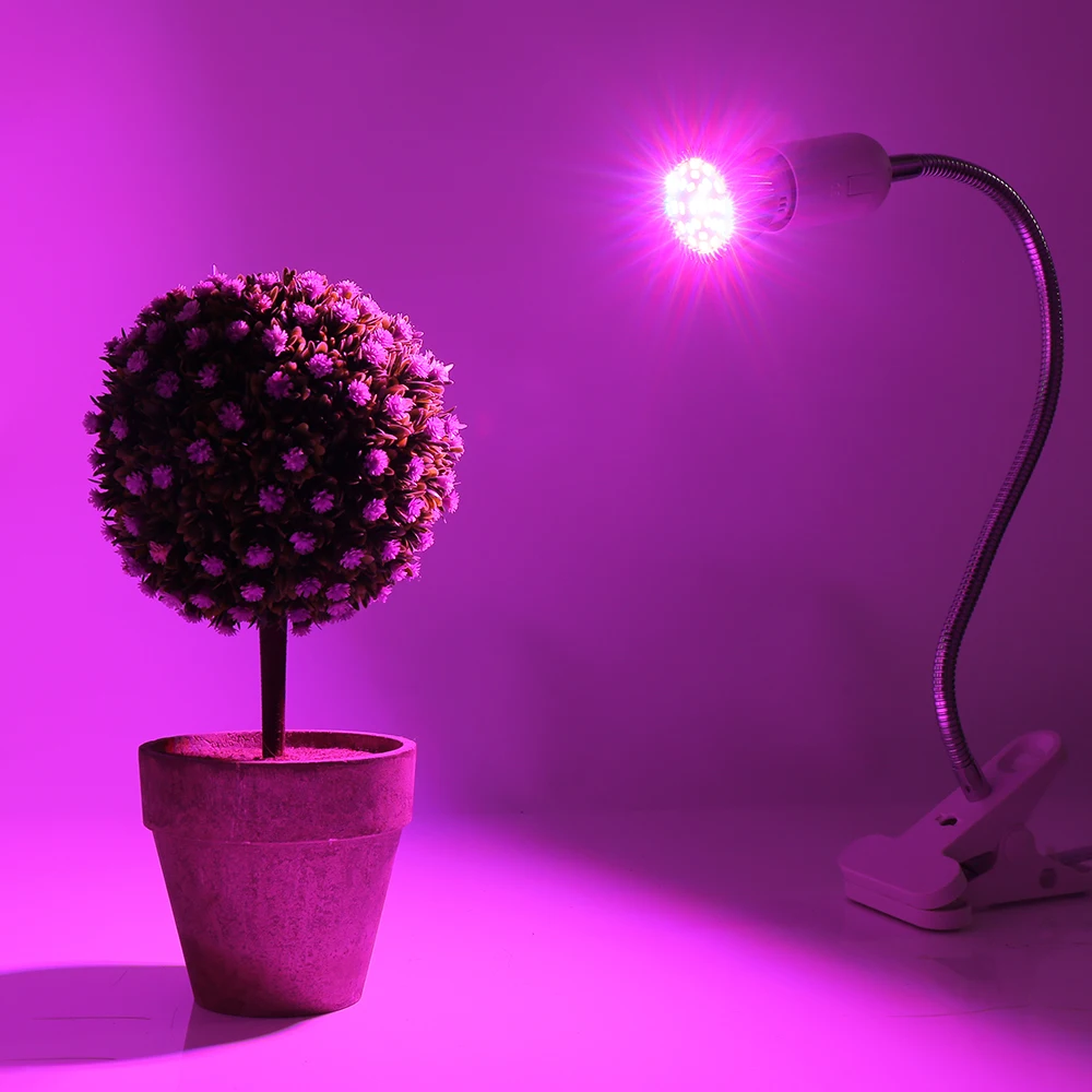 LVJING Led Grow Light Phyto Hydroponic Growth E27 Bulb Full Spectrum 85-265V UV IR Lamp Plants Flower Seedling Fitolamp